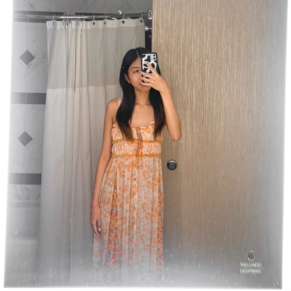 FREE PEOPLE DANCE WITH ME IVORY MAXI DRESS - Picture 2 of 11